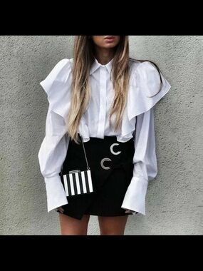 ZARA MINI SKIRT WITH BOWS
